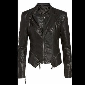 Faux Leather Moto Jacket